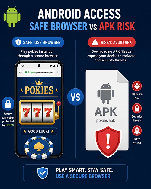 Android pokies browser access on mobile