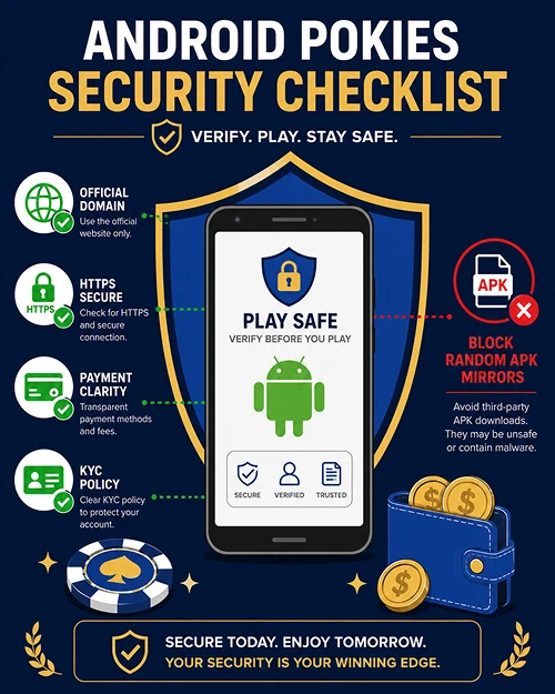 Android pokies security checklist