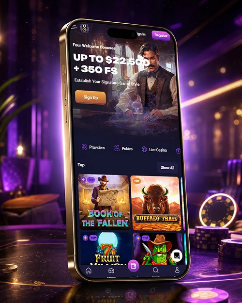 Spirit Casino mobile pokies app screen