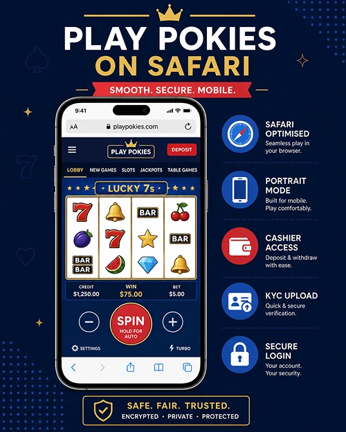 iPhone pokies Safari browser play