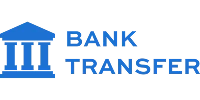 Bank transfer payment icon